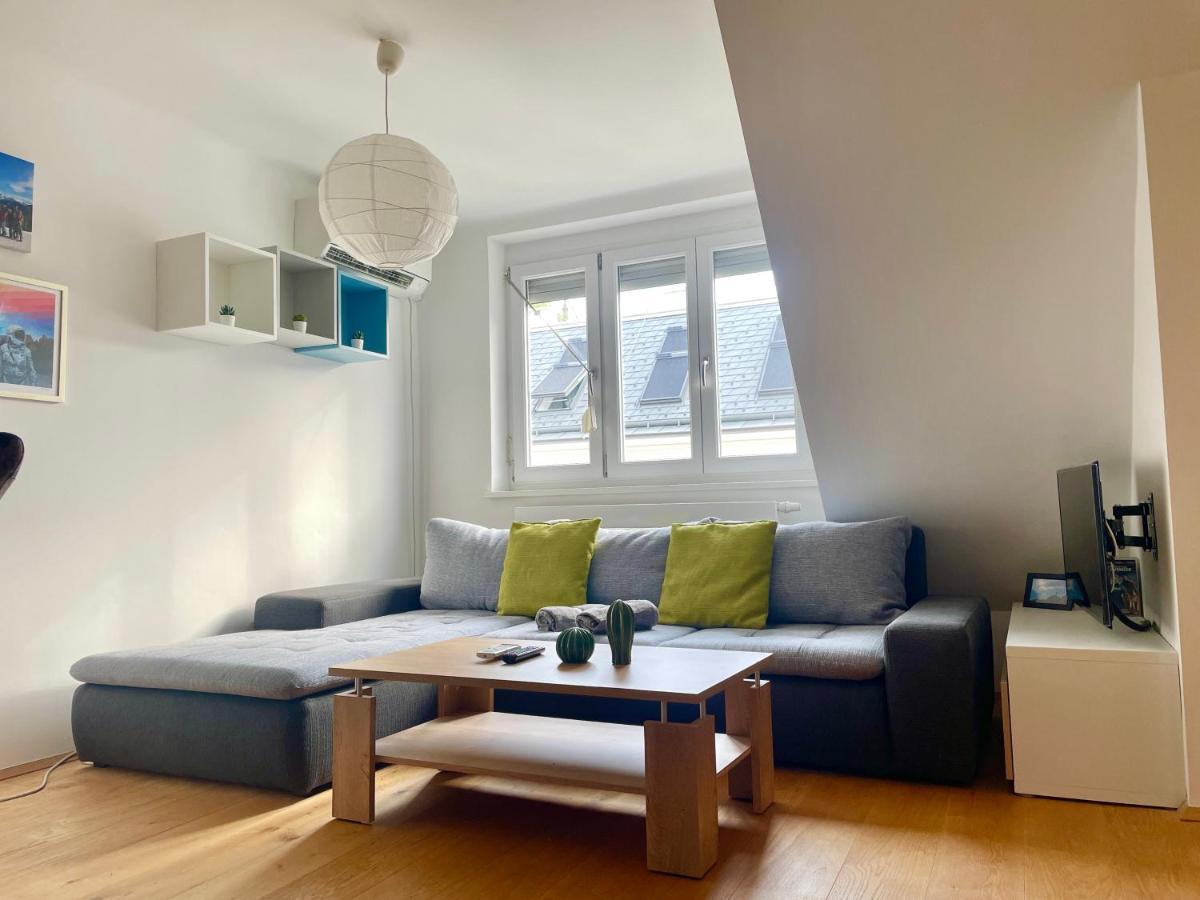60 M2 Central Rooftop Apartment With Ac فيينا المظهر الخارجي الصورة